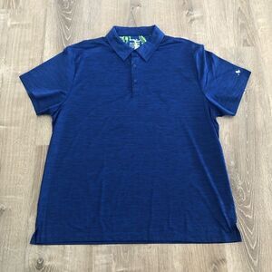 New Without Tags Birdie Bound Short Sleeve Golf Polo Shirt Blue Mens Sz 3XL XXXL